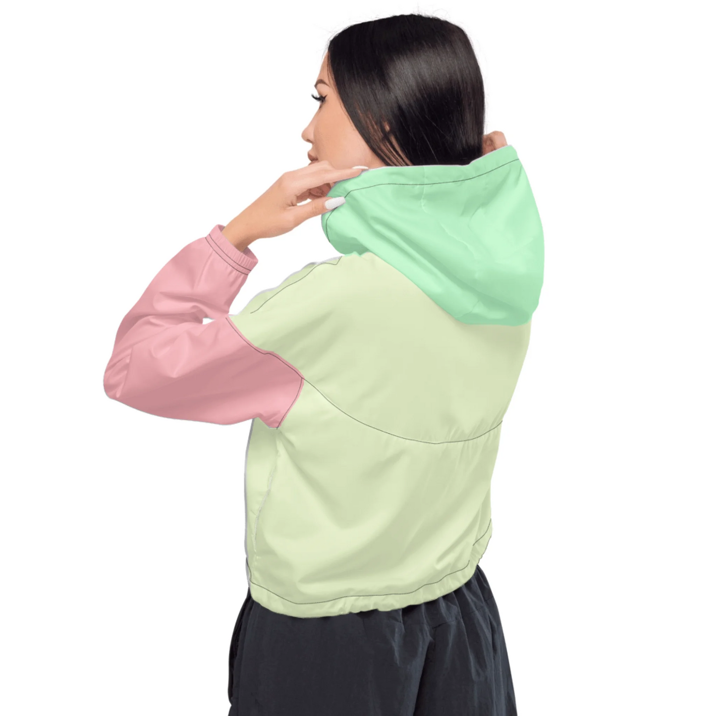 Color Your Own Women's Cropped Windbreaker