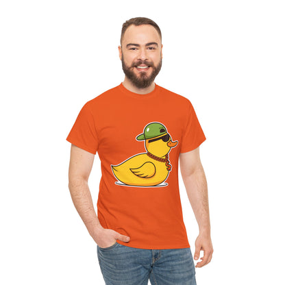 Unisex Heavy Cotton Tee (Gangster Duck)