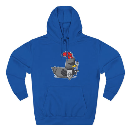Three-Panel Fleece Hoodie (Knight Duck)