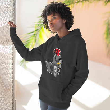 Three-Panel Fleece Hoodie (Knight Duck)
