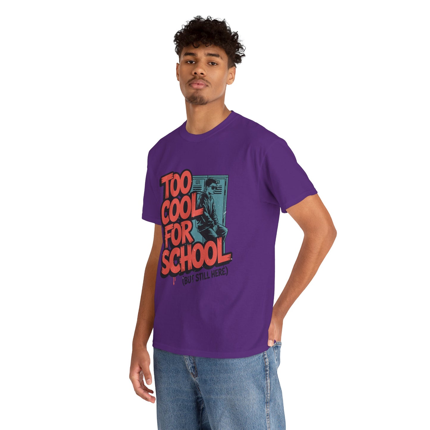 Unisex Heavy Cotton Tee (Too Cool For School)