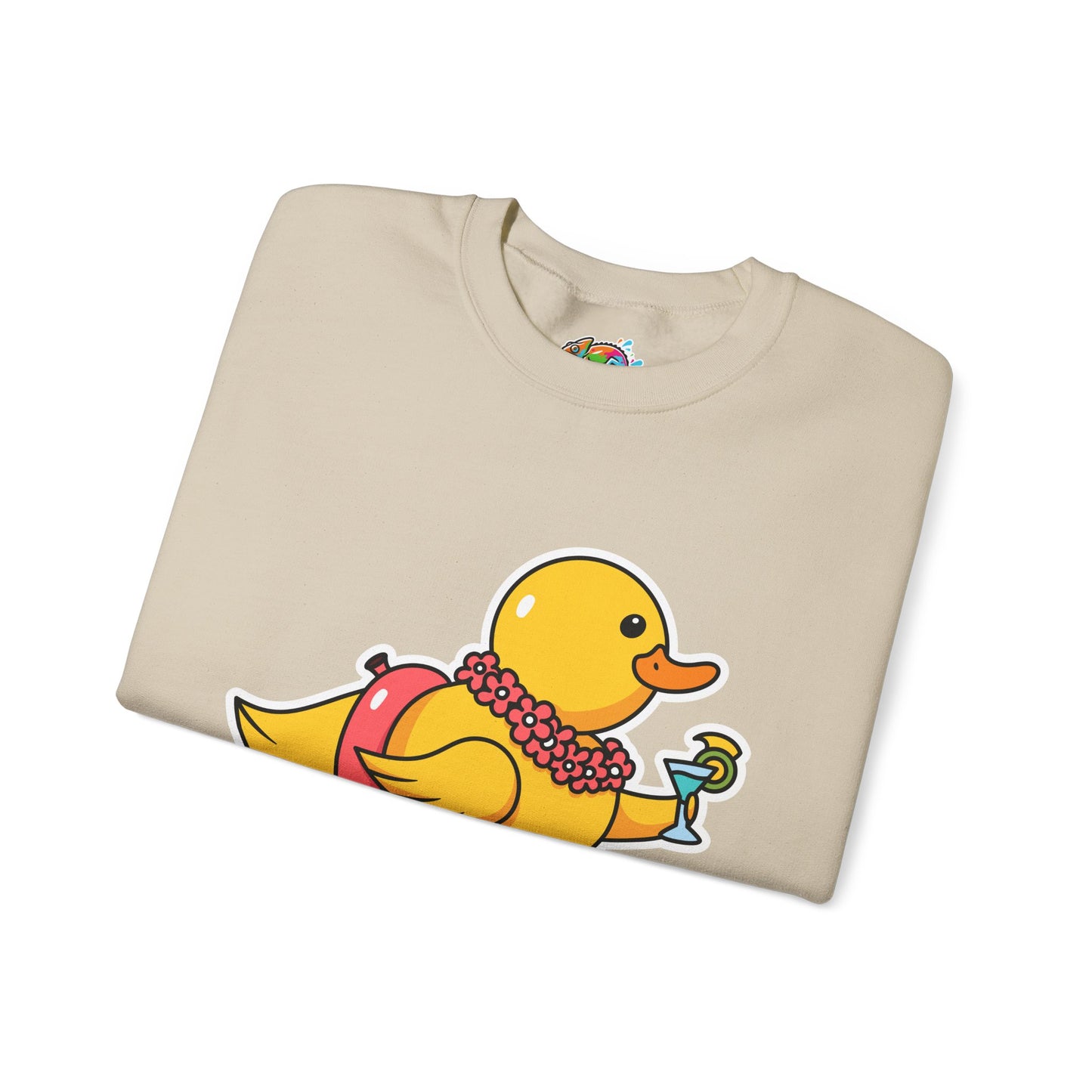 Unisex Heavy Blend™ Crewneck Sweatshirt (Tropical Duck)