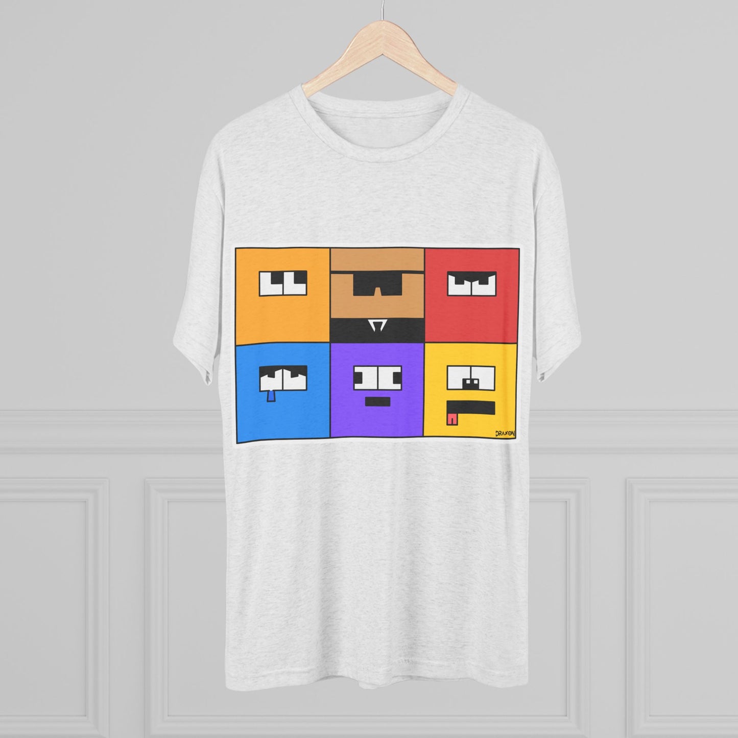 Unisex Tri-Blend Crew Tee (Emotion Blocks)