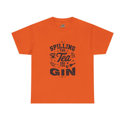 Unisex Heavy Cotton Tee (Spill Tea & Gin)