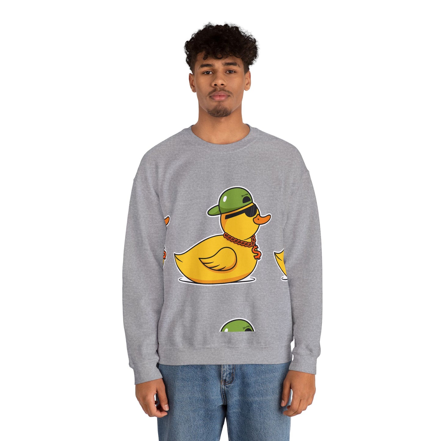 Unisex Heavy Blend™ Crewneck Sweatshirt (Gangster Duck)