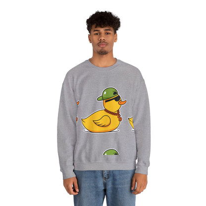 Unisex Heavy Blend™ Crewneck Sweatshirt (Gangster Duck)