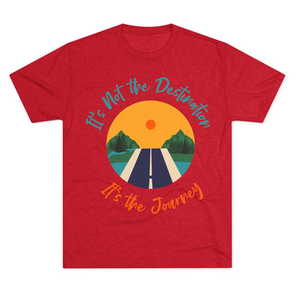 Unisex Tri-Blend Crew Tee (It's not Destination, It's Journey)