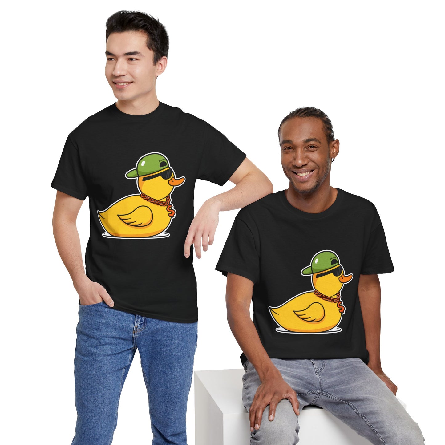 Unisex Heavy Cotton Tee (Gangster Duck)