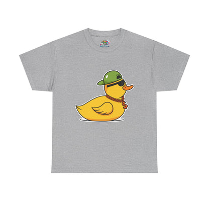 Unisex Heavy Cotton Tee (Gangster Duck)