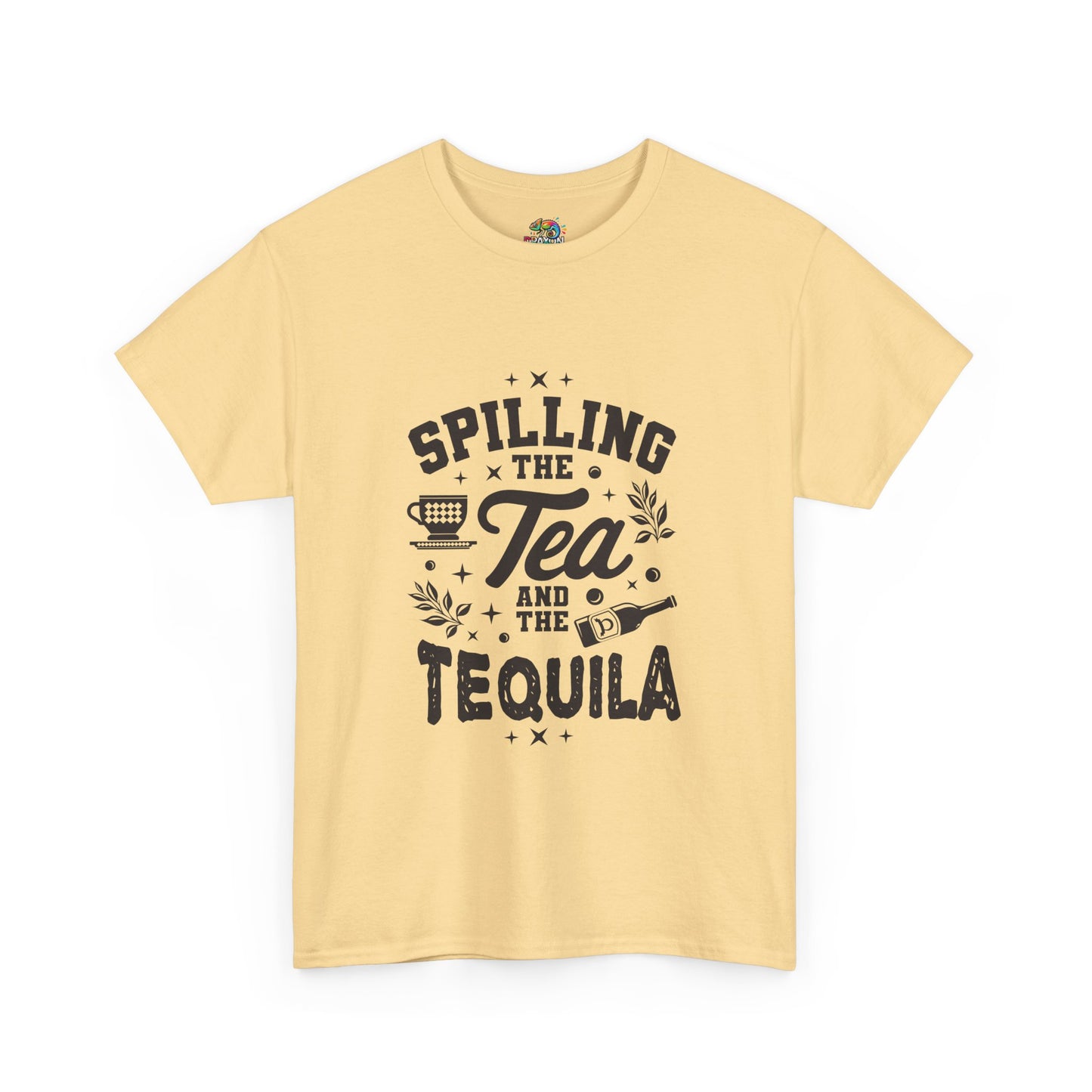 Unisex Heavy Cotton Tee (Spill Tea & Tequila)