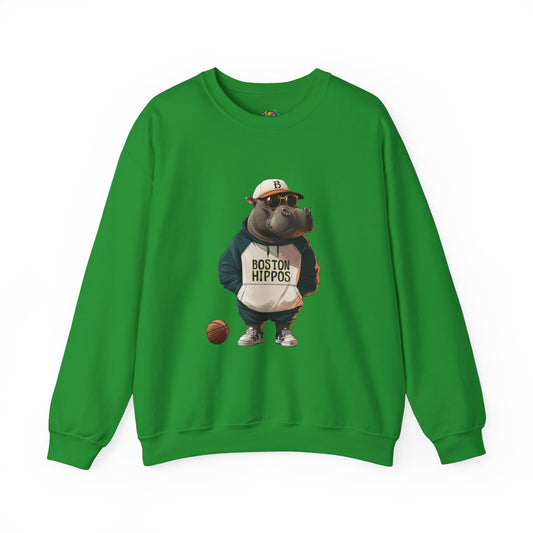 Unisex Heavy Blend™ Crewneck Sweatshirt (Boston Hippos)