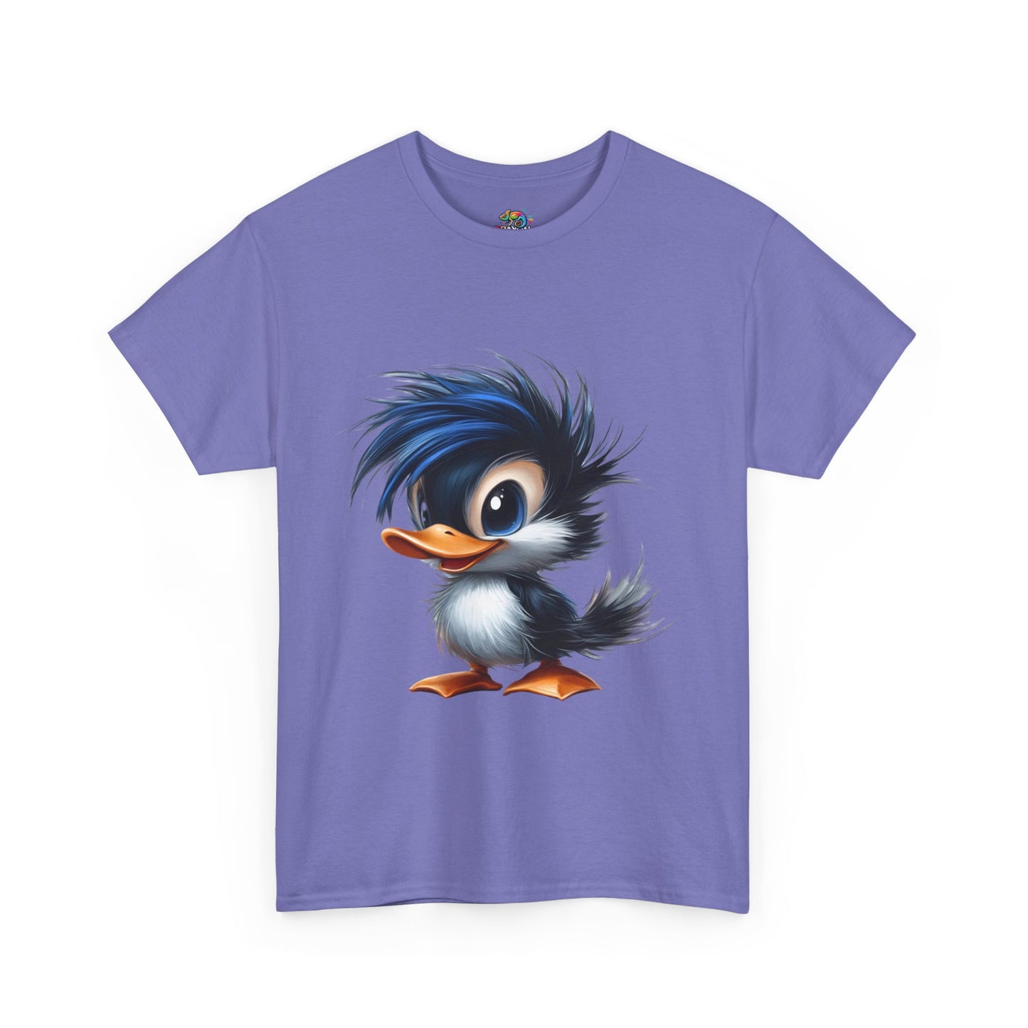 Unisex Heavy Cotton Tee (Blue Hair Duck)