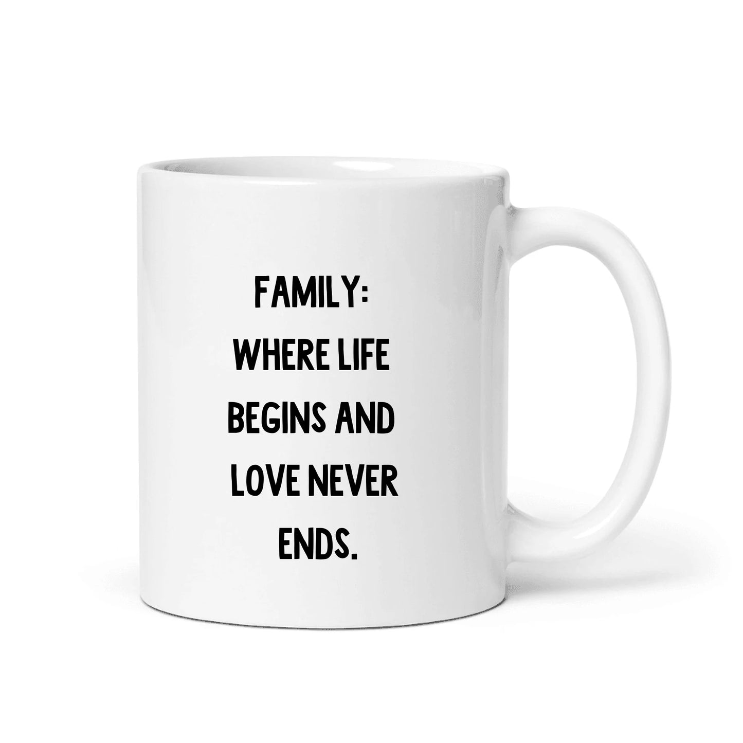 Personal Family Photo Upload Mug with Saying