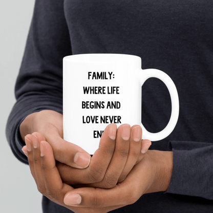 Personal Family Photo Upload Mug with Saying