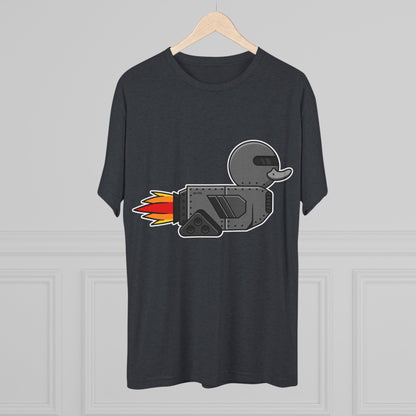 Unisex Tri-Blend Crew Tee (Robot Duck)