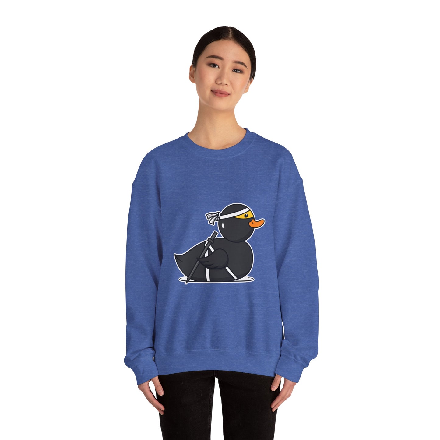 Unisex Heavy Blend™ Crewneck Sweatshirt (Ninja Duck)