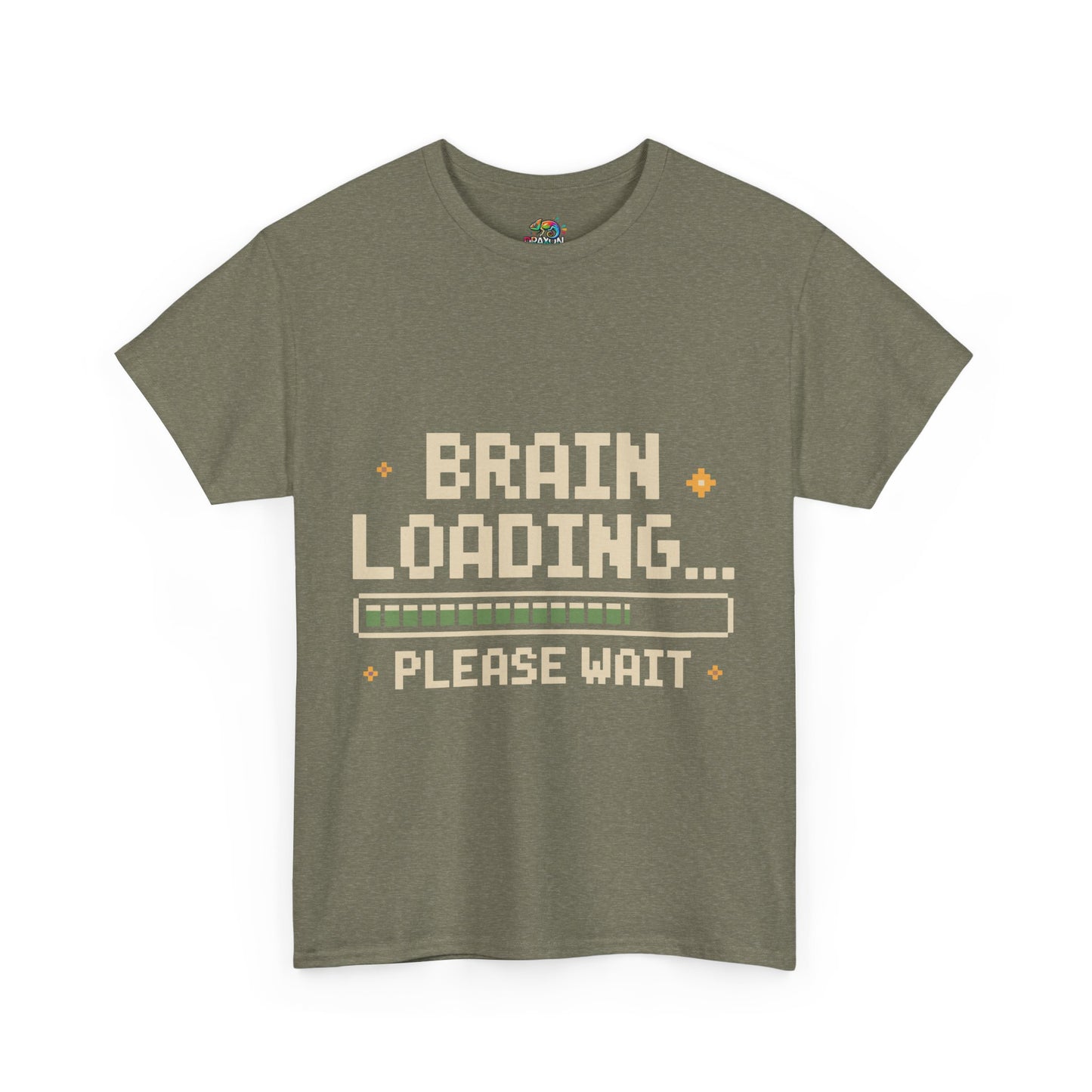 Unisex Heavy Cotton Tee (Brain Loading...Please Wait)