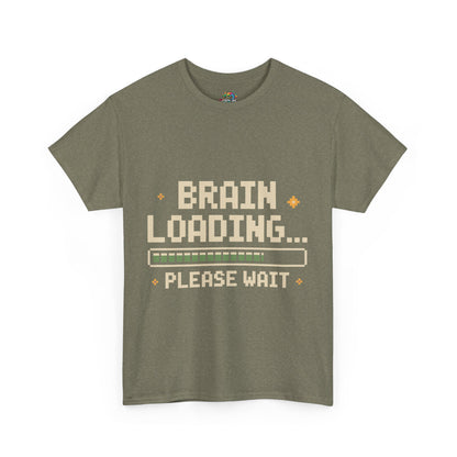 Unisex Heavy Cotton Tee (Brain Loading...Please Wait)