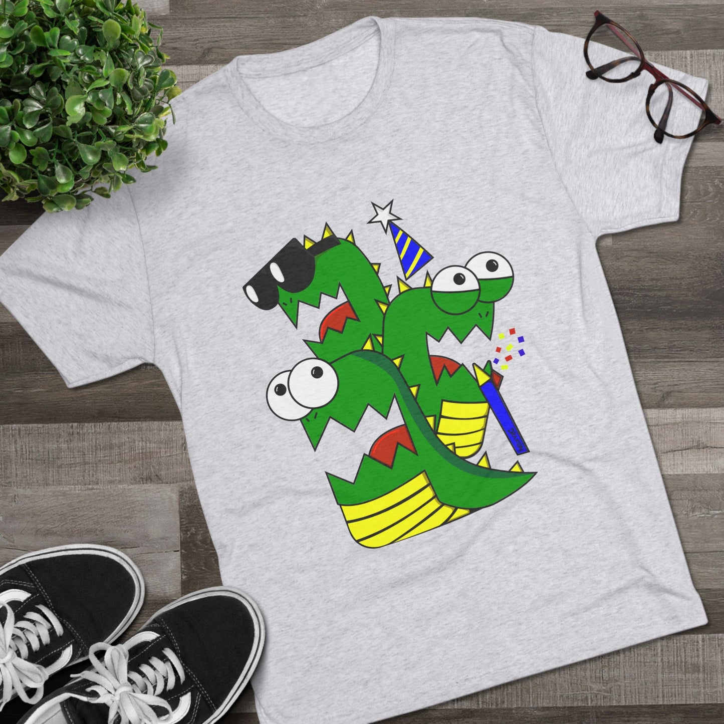 Unisex Tri-Blend Crew Tee (Larry the Snake thing)