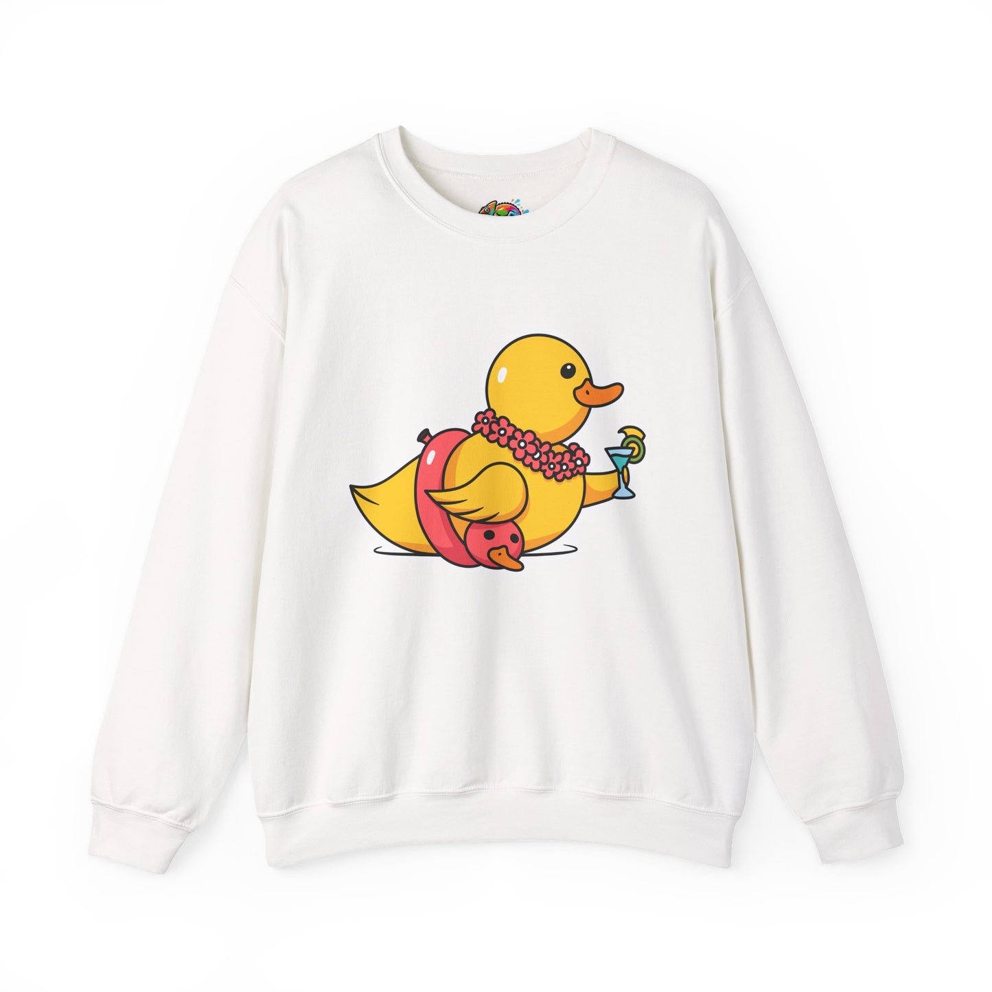 Unisex Heavy Blend™ Crewneck Sweatshirt (Tropical Duck)