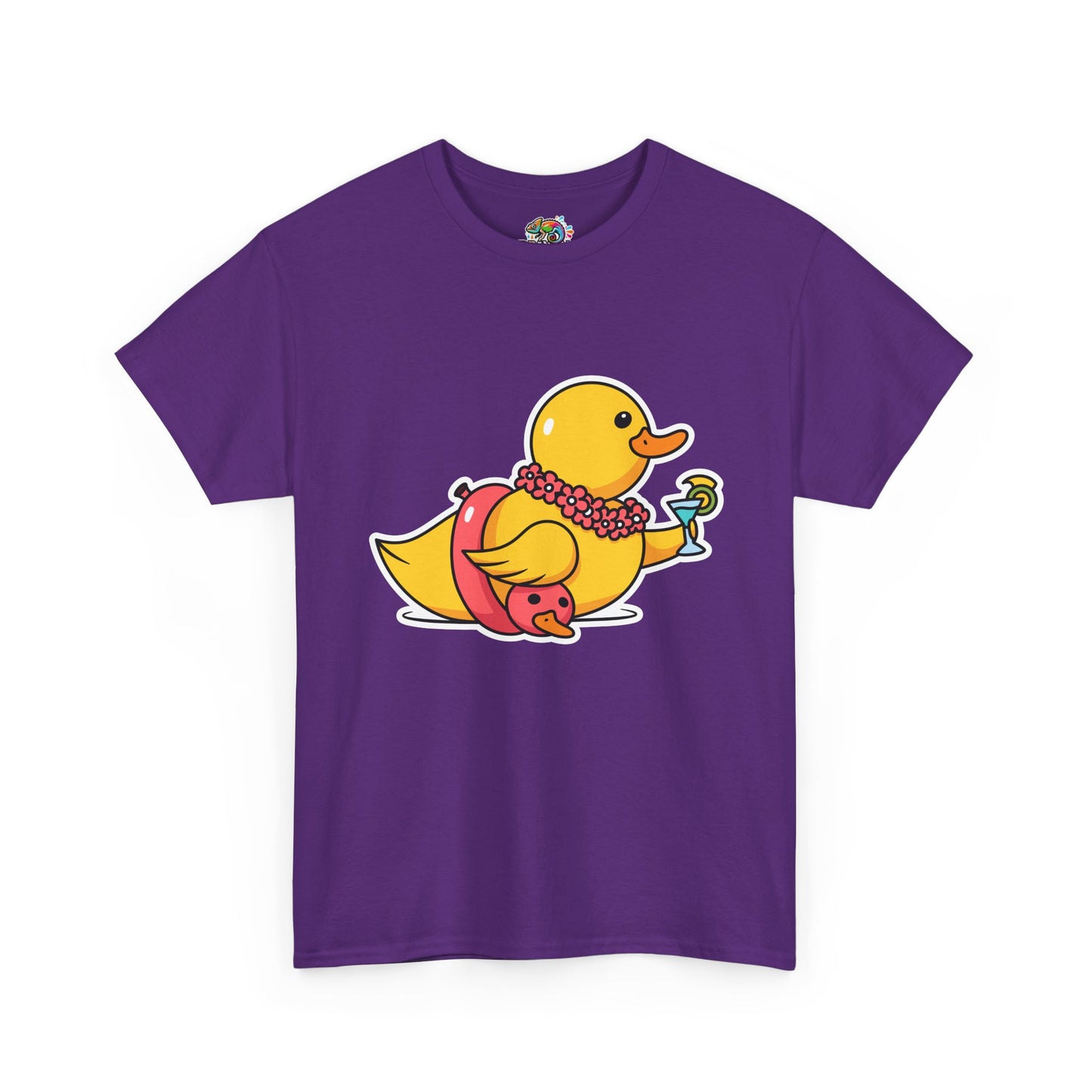 Unisex Heavy Cotton Tee (Tropical Duck)