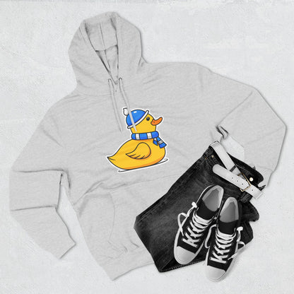 Three-Panel Fleece Hoodie (Chilly Duck)