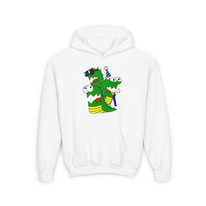 Youth Heavy Blend Hooded Sweatshirt (Larry the Snake thing)