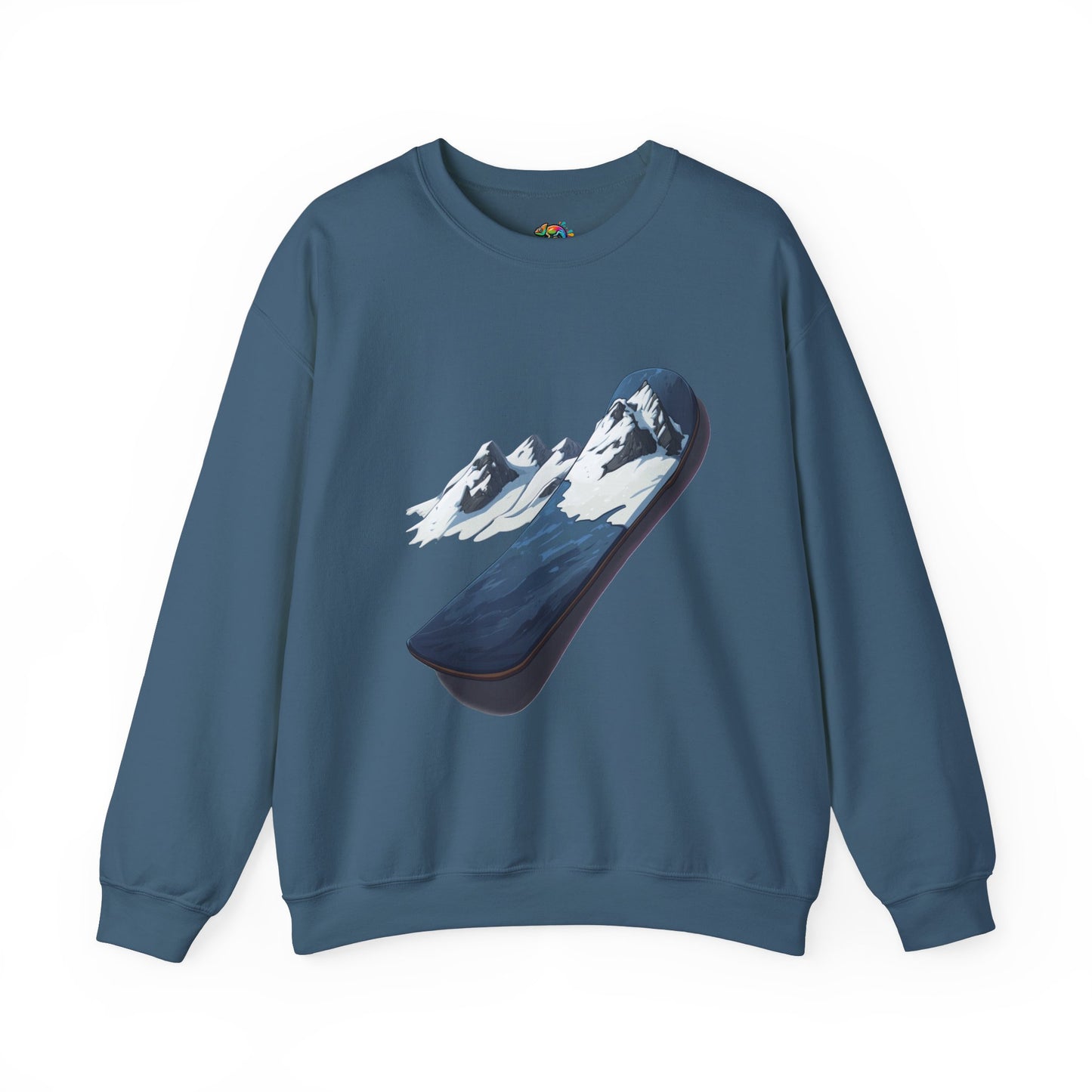 Unisex Heavy Blend™ Crewneck Sweatshirt (Mountain Snowboard)