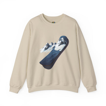 Unisex Heavy Blend™ Crewneck Sweatshirt (Mountain Snowboard)