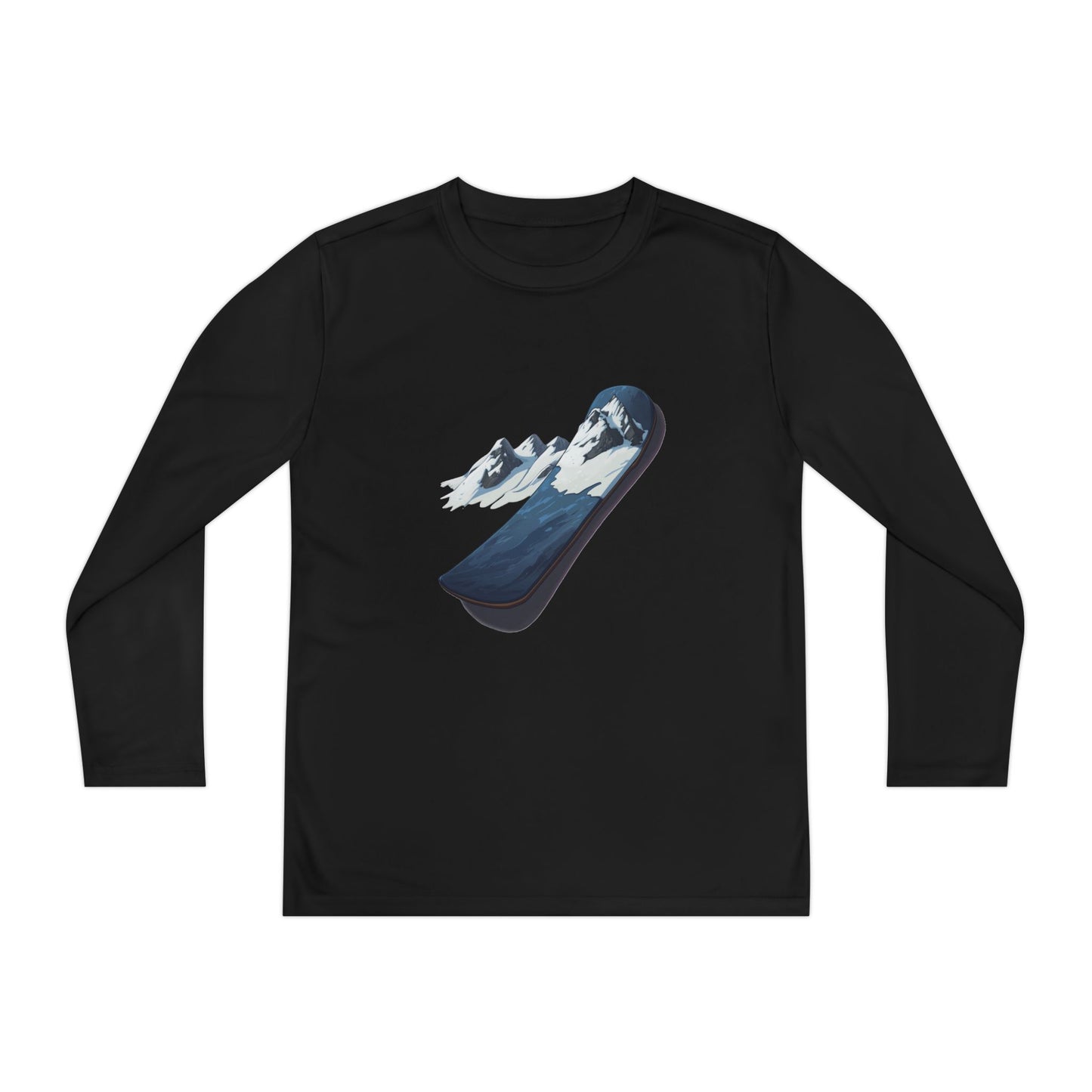 Youth Long Sleeve Competitor Tee (Mountain Snowboard)