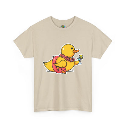 Unisex Heavy Cotton Tee (Tropical Duck)