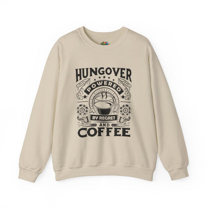 Unisex Heavy Blend™ Crewneck Sweatshirt (Hungover - Powered by Coffee)