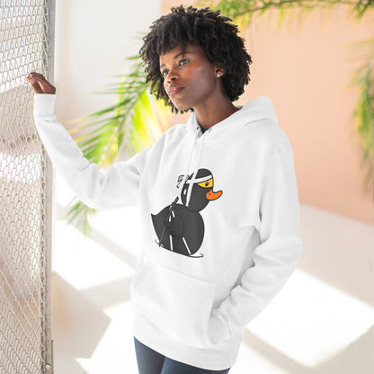 Three-Panel Fleece Hoodie (Ninja Duck)