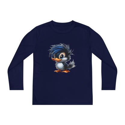 Youth Long Sleeve Competitor Tee (Blue Hair Duck)