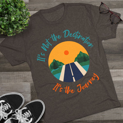 Unisex Tri-Blend Crew Tee (It's not Destination, It's Journey)