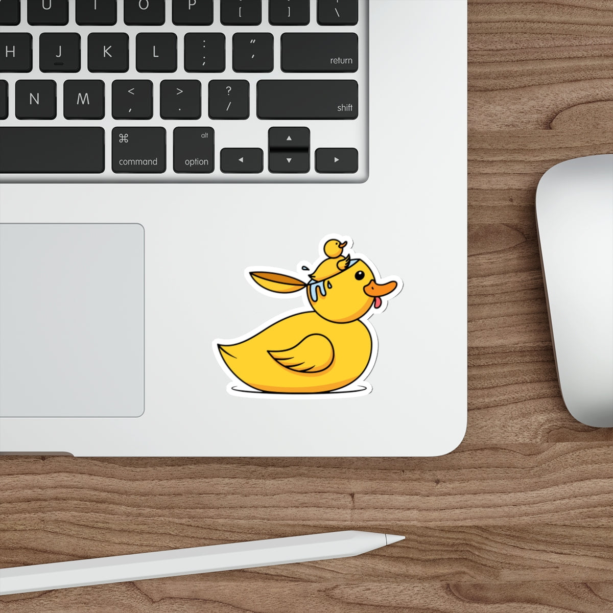 Die-Cut Stickers | Vibrant Art for Personalization (Duck Bird Brain)