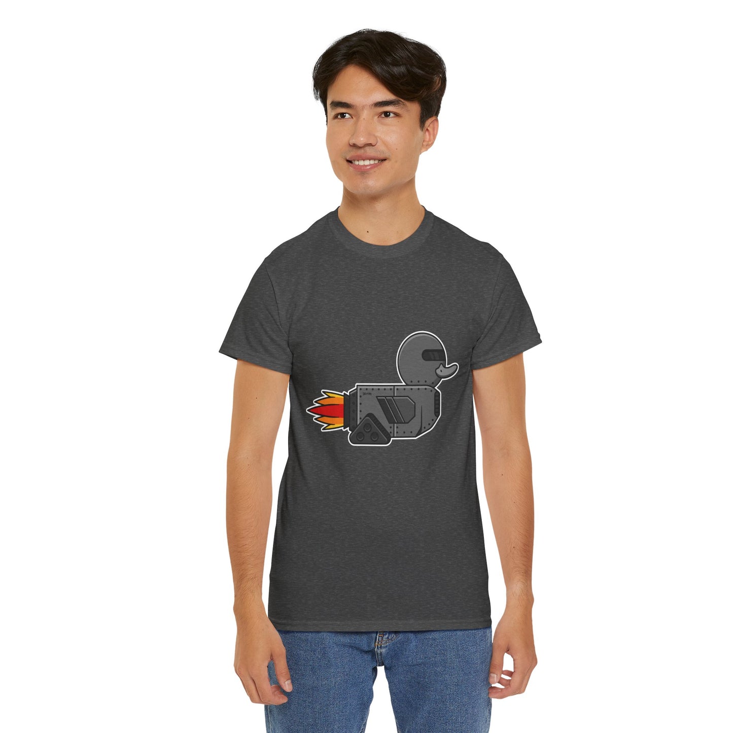 Unisex Heavy Cotton Tee (Robot Duck)