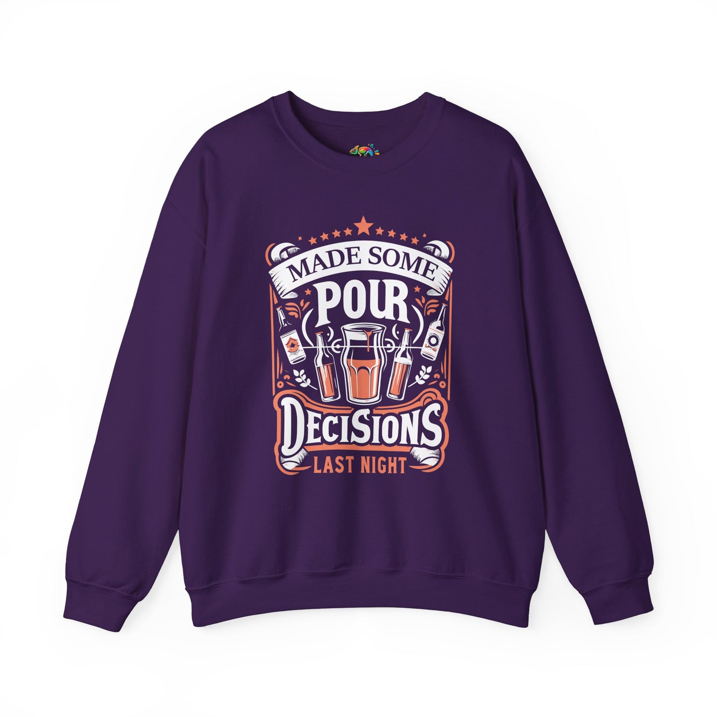 Unisex Heavy Blend™ Crewneck Sweatshirt (Pour Decisions)