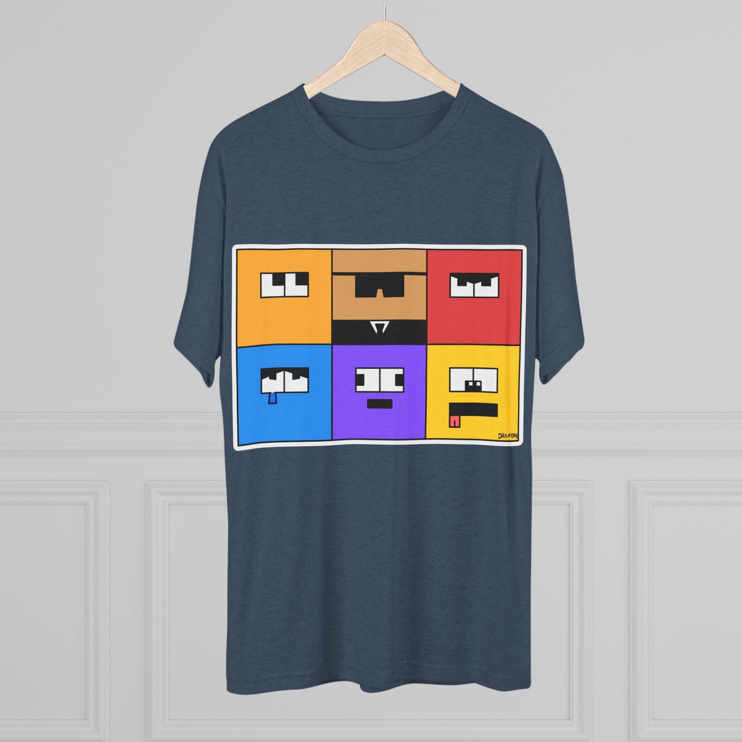 Unisex Tri-Blend Crew Tee (Emotion Blocks)
