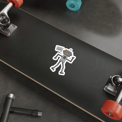 Die-Cut Stickers | Vibrant Art for Personalization (Do the Robot)