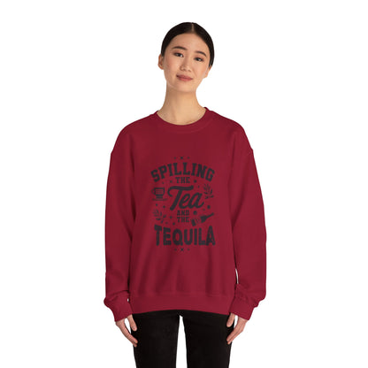 Unisex Heavy Blend™ Crewneck Sweatshirt (Spill Tea & Tequila)