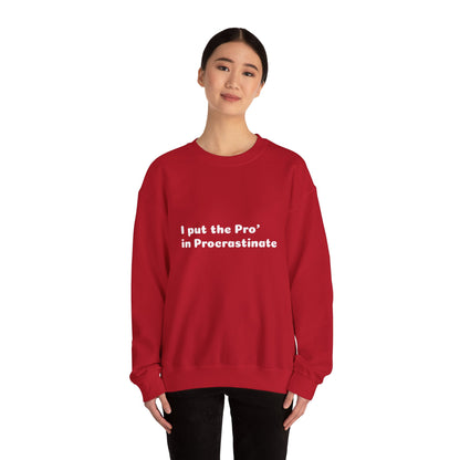 Unisex Heavy Blend™ Crewneck Sweatshirt (Pro' Procrastinate)