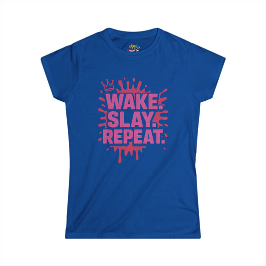 Women's Softstyle Tee (Wake. Slay. Repeat.)