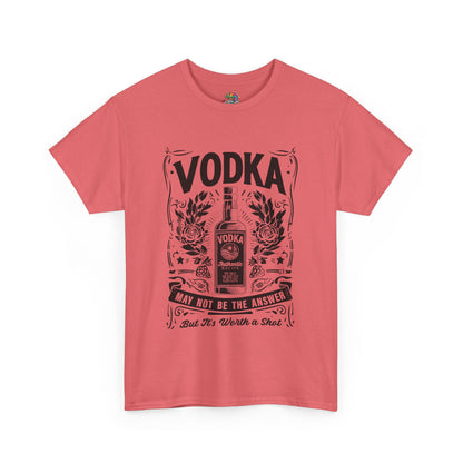 Unisex Heavy Cotton Tee (Vodka - Worth a Shot)