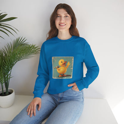 Unisex Heavy Blend™ Crewneck Sweatshirt (Karaoke Duck)