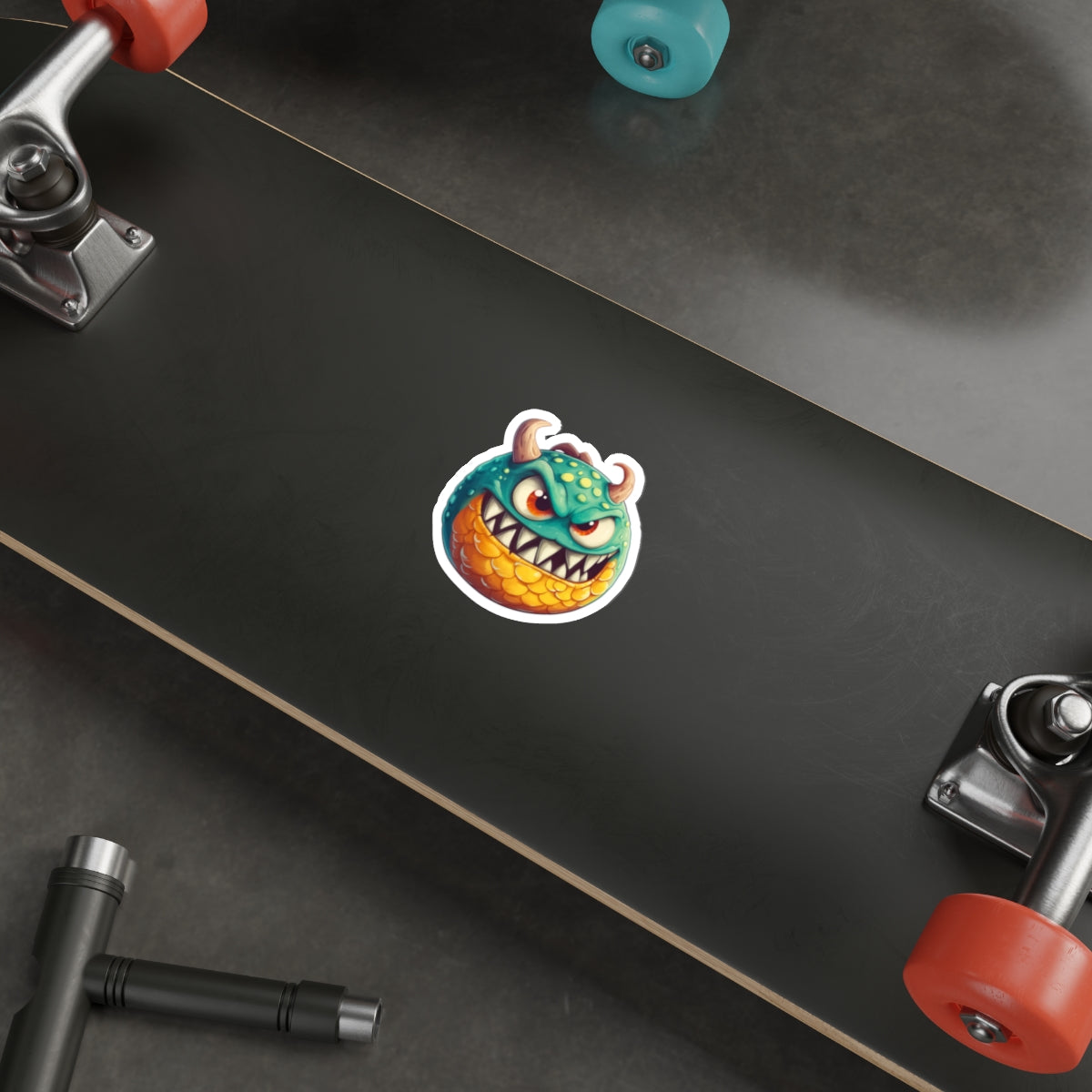 Die-Cut Stickers | Vibrant Art for Personalization (Green Monster 1)