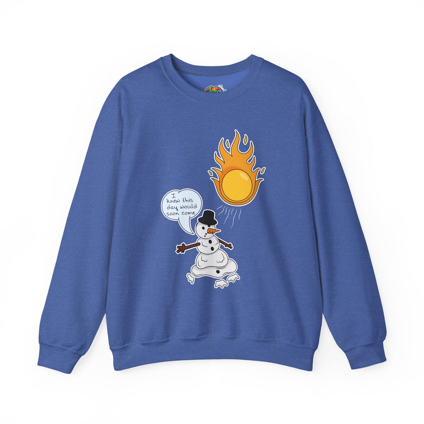 Unisex Heavy Blend™ Crewneck Sweatshirt (Melting Snowman)