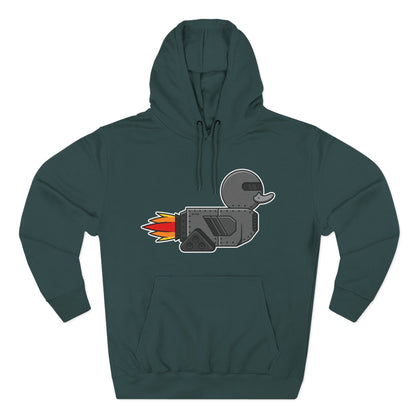 Three-Panel Fleece Hoodie (Robot Duck)