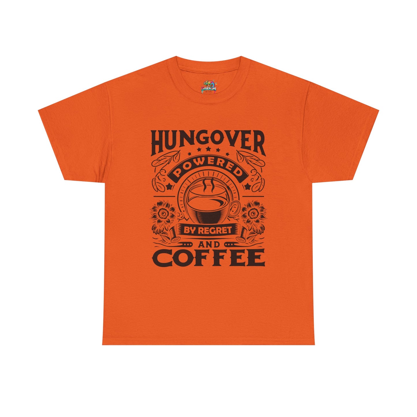 Unisex Heavy Cotton Tee (Hungover - Powered by Coffee)