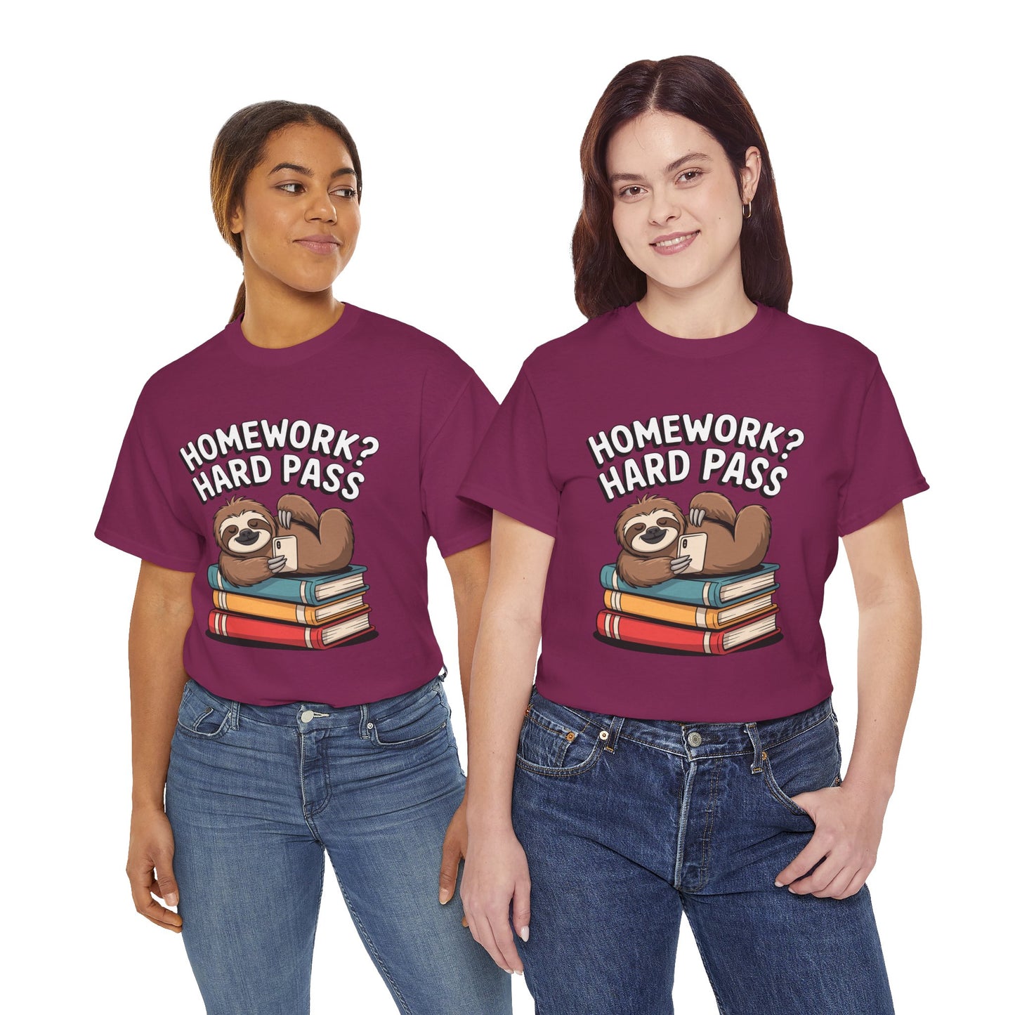 Unisex Heavy Cotton Tee (Homework? Hard Pass)